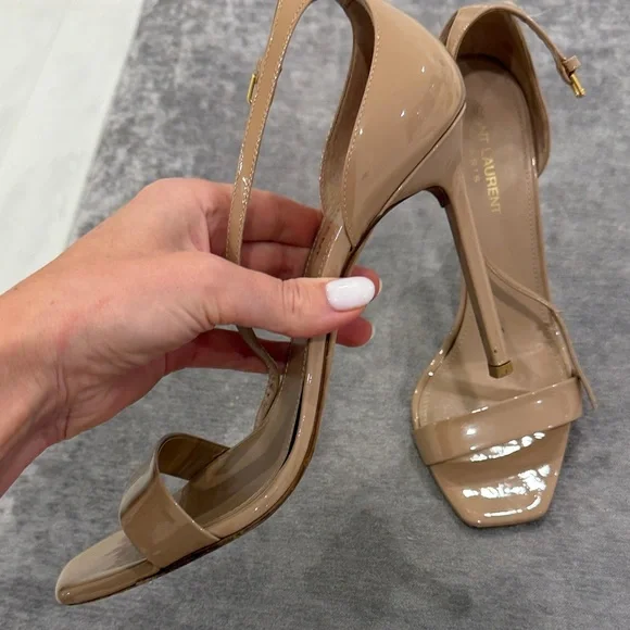 Saint Laurent Tan Women's Heels size 38.5 (8.5). - Picture 4 of 9